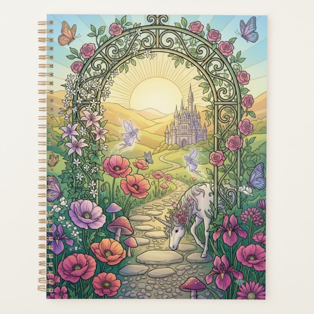Planejador de contos de fadas para meninas e mulhe (Frente)