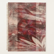 planejador de design abstrato avermelhado
