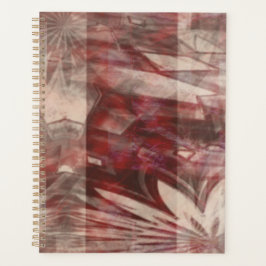 planejador de design abstrato avermelhado