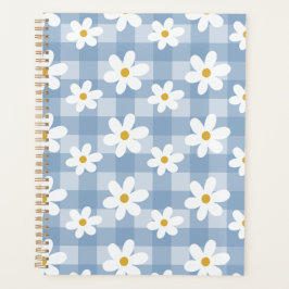 Planejador de Dias de Margarida - Gingham Azul