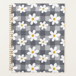 Planejador de Dias de Margarida - Gingham Negro