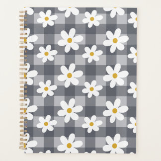 Planejador de Dias de Margarida - Gingham Negro
