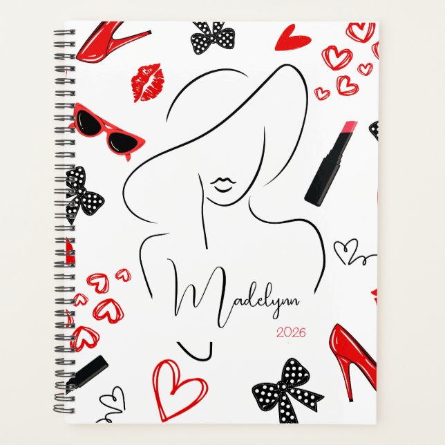 Planejador de Dias Personalizados do Calendário Fa (Frente)