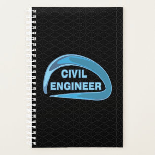 Planejador de Engenheiro Civil Azul