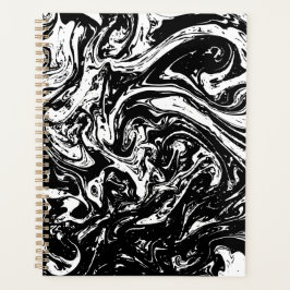 Planejador de Estilos de Marte Preto e Branco