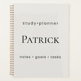 Planejador de Estudos Personalizado Estético Seman