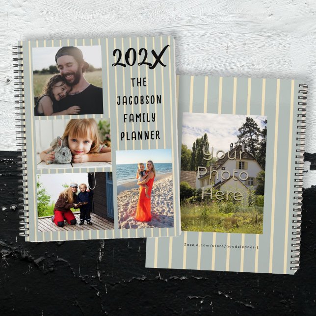 Planejador de Família Personalizado com Cinco Foto (Criador carregado)