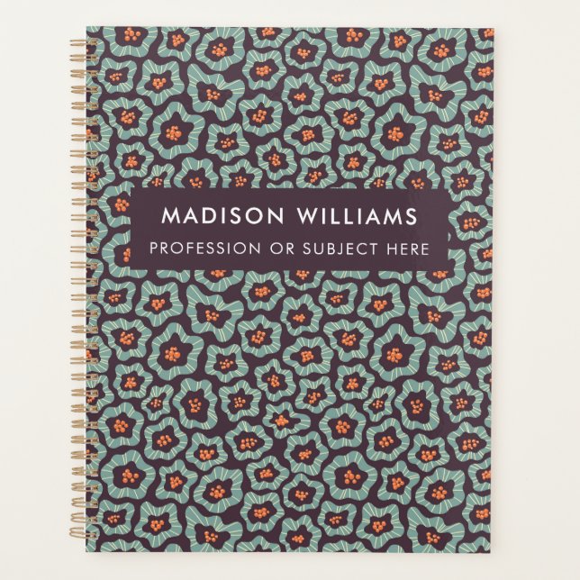 Planejador de Flores Modernas Mínimas (Frente)