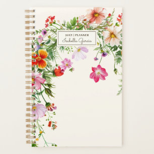 Planejador de Flores Silvestres Elegantes e Chic P