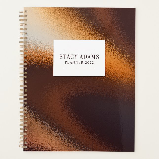 Planejador de Folhagem de Bronze de Abstrato moder (Frente)