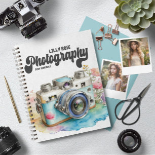 Planejador de Fotógrafo Personalizado Câmera Retro