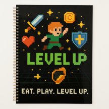 Planejador de Gamer em Pixel – Organizador Retro L
