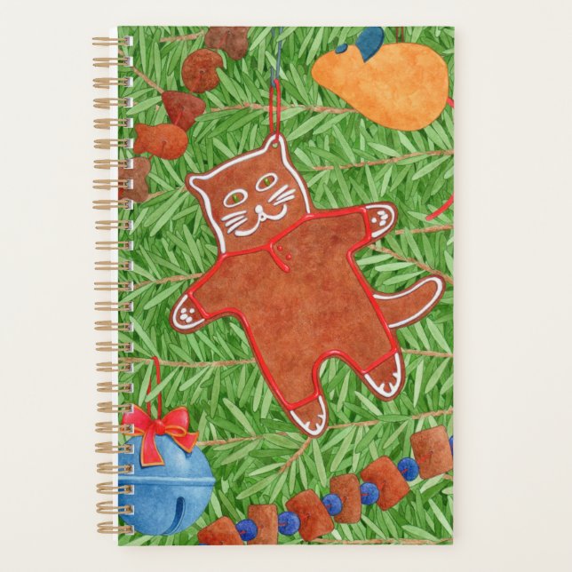 Planejador de GATINHO GINGERBREAD 5.5x8.5 (Frente)