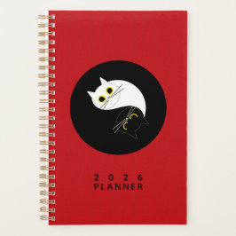 Planejador de Gato Zen Yin Yang