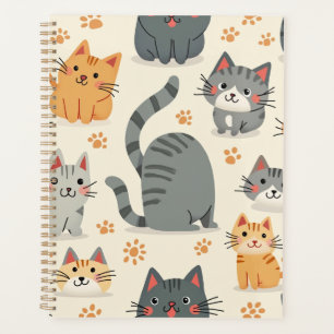 planejador de gatos fofos