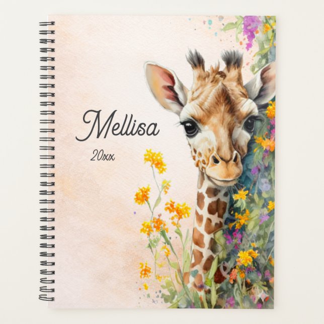 Planejador de Girafa Personalizado (Frente)
