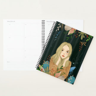 Planejador de Ilustração de Menina