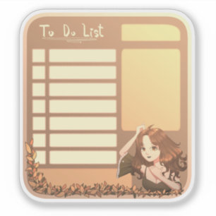 Planejador de lista de tarefas adesivo scrapbook v