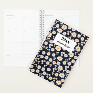 Planejador de margarida rosa personalizado