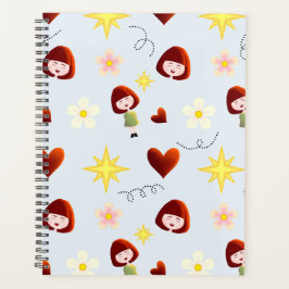 Planejador de Menina Floral Fofo