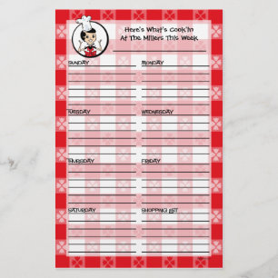 Planejador de Menu Personalizado do Home Cookin