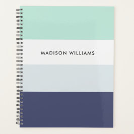 Planejador de Monograma Horizontal de Colorblock C