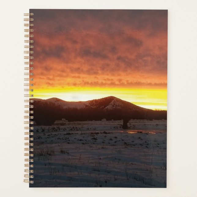 Planejador de Neve do Pôr do Sol (Frente)