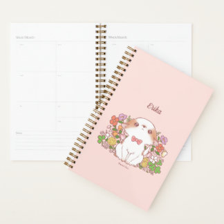Planejador de Nome Personalizável Bloom Mochi e Fl