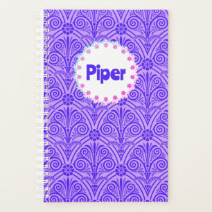 Planejador de Nomes de Boho de Padrão Roxo