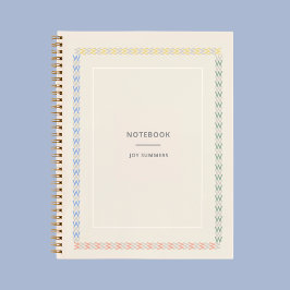 Planejador de Notebook Chic Beige Personalizar