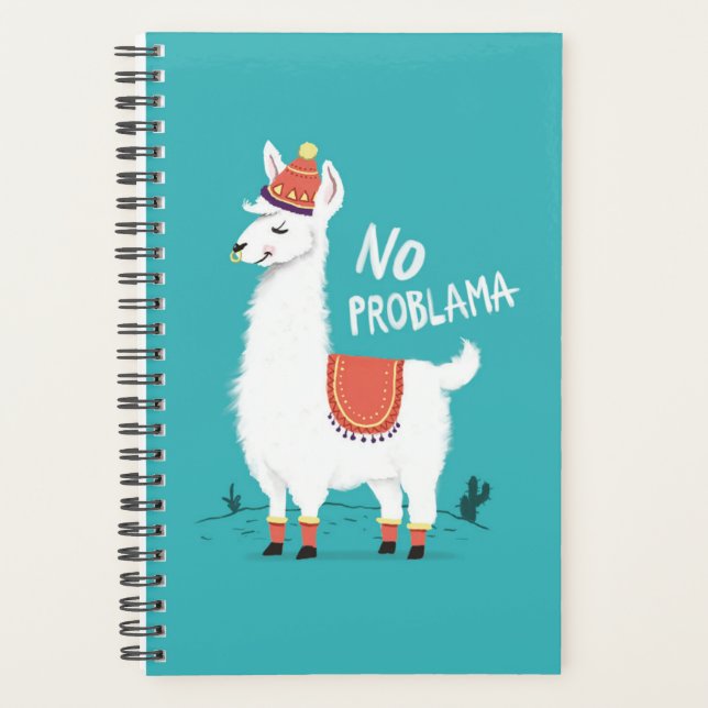 planejador de notebook do lama  (Frente)