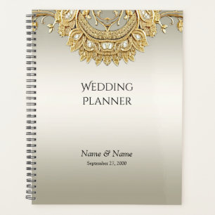 Planejador de Ornamentado Dourado