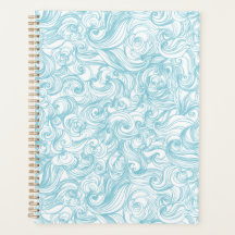 Planejador de Padrão Redemoinho Azul Aqua