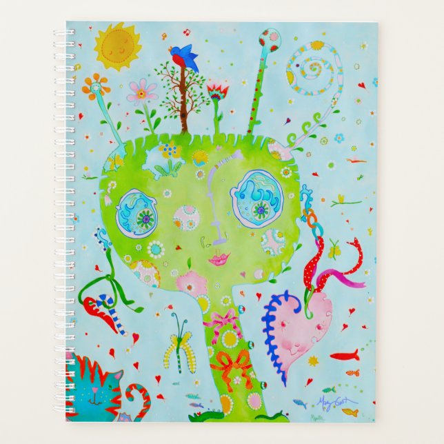 Planejador de Panner do Dia do Jardim Interior (Frente)