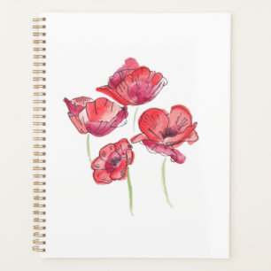 Planejador de Poppies Vermelhos