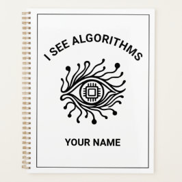 Planejador de Tecnologia Personalizado com Texto P