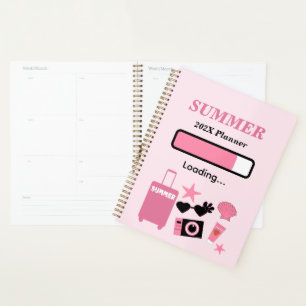 Planejador de Verão Rosa Carregamento de Verão