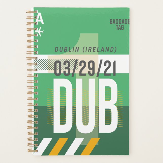 Planejador de Viagens de Dublin 2026 (Frente)