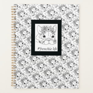 PLANEJADOR DE VIDA #FRENCHIE `MENSAL/SEMANAL 8,5X1
