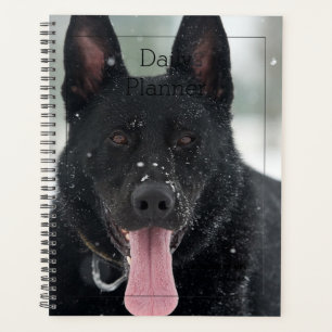 Planejador Diário - Cão Pastor Alemão Preto - HAMb