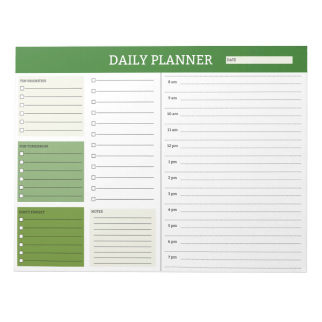 Planejador Diário com Bloco de Notas de Programaçã (Frente)