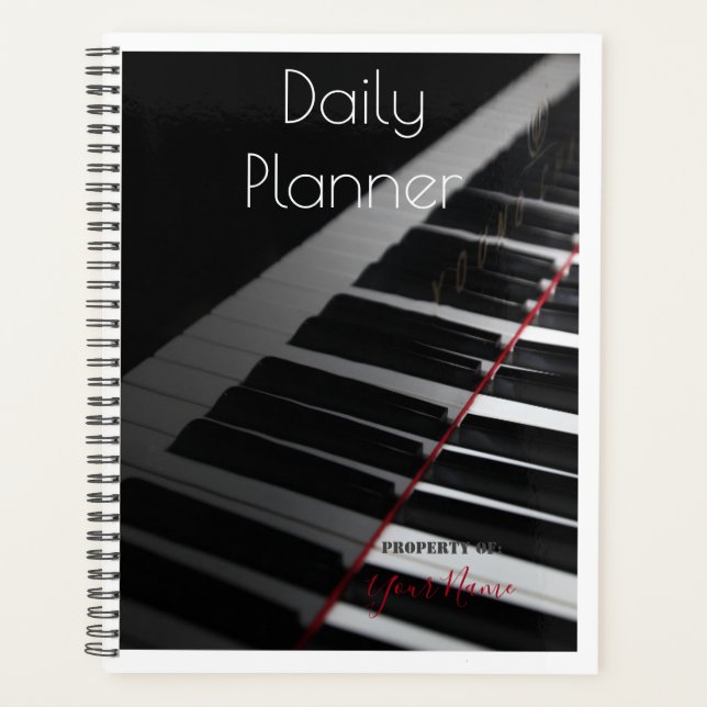 Planejador Diário com Tema de Piano - HAMbWG (Frente)