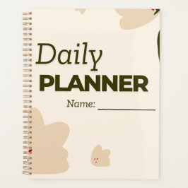 Planejador Diário de Formas Abstratas Minimalistas