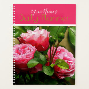 Planejador Diário de Rosas Rosas - HAMbWG Planner