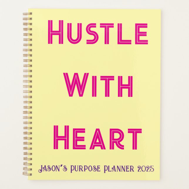 Planejador Diário - Hustle com Livro Personalizado (Frente)