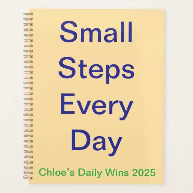 Planejador Diário - Livro Personalizado Diário de  (Frente)