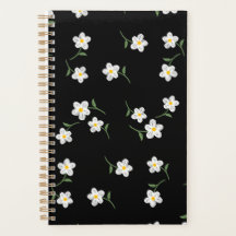 Planejador Diário Midnight Daisy | Floral Elegante