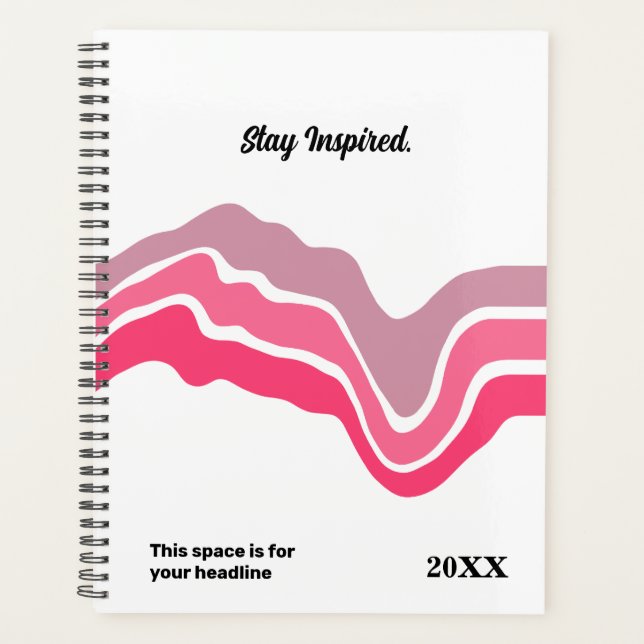 Planejador diário minimalista - Elegante e fluxo (Frente)