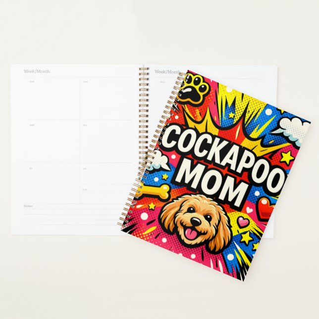 Planejador Divertido de Mãe de Cockapoo (Exibição)