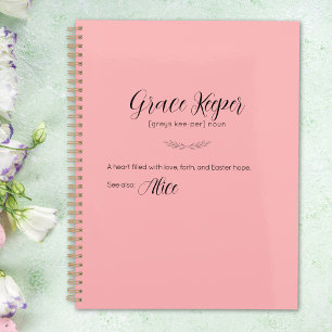 Planejador do Coelho de Páscoa Personalizado Grace